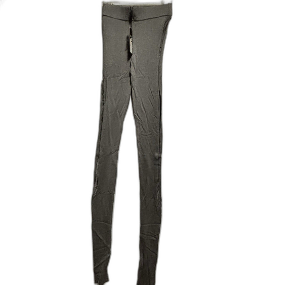Kardashian Kollection Gray Ladder Legging Side Slits Size XS X-Small NWT
